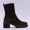 Paul Green Block Heel Ankle Boot - Brown Suede